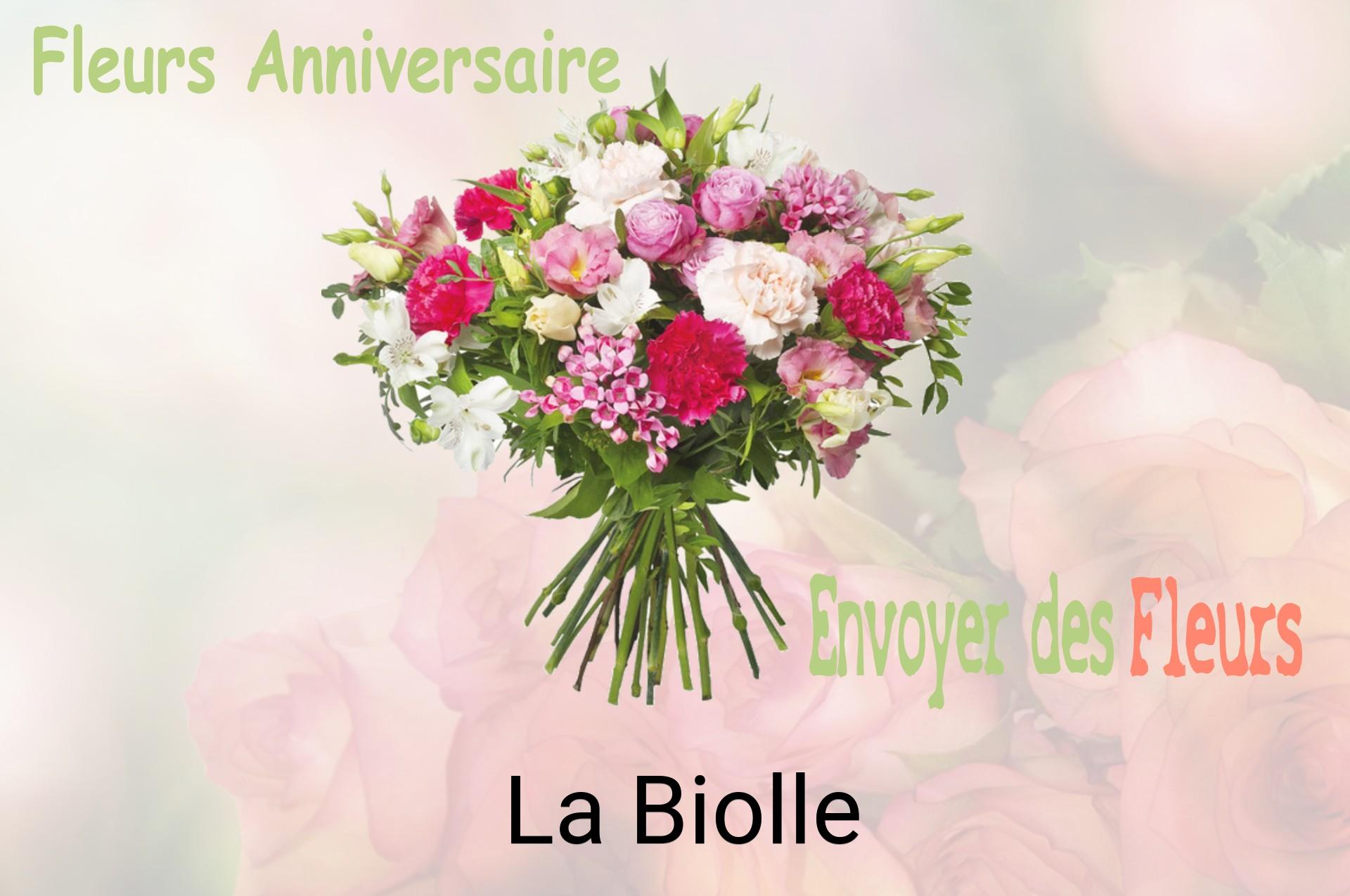 Bouquet de fleurs d’anniversaire livré à La Biolle