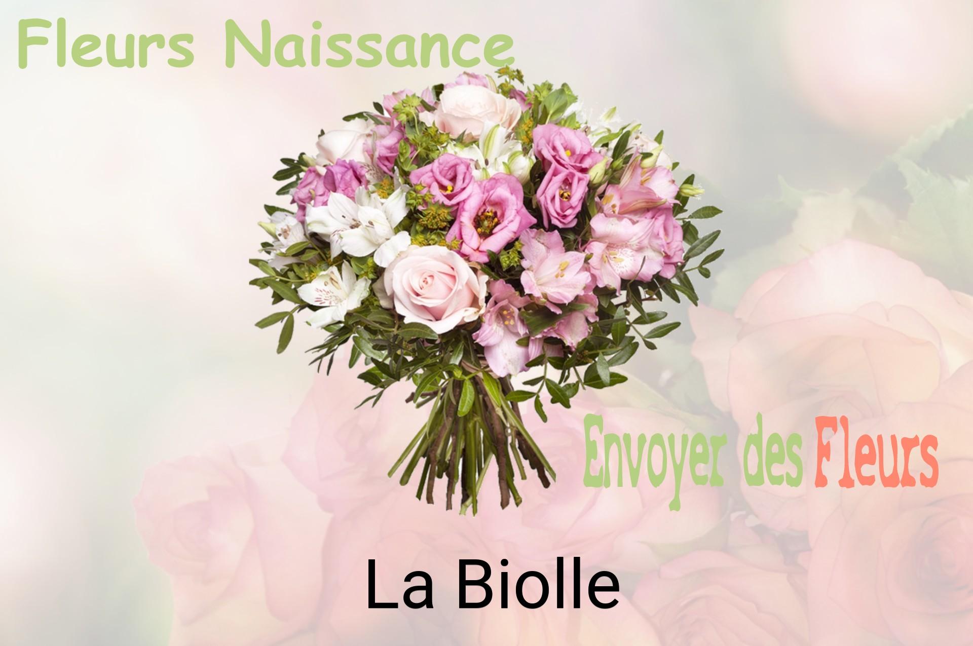 Bouquet de fleurs de naissance livré à La Biolle